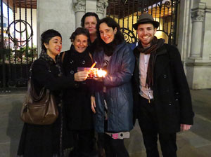 Nadal 2015 a Girona. Encesa de les llums de Hanukk&agrave; a la pla&ccedil;a del Vi