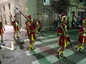 Setmana Santa 2016 a Girona. Process&oacute; del Sant Enterrament