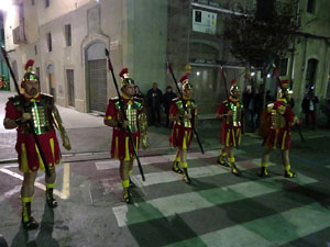 Setmana Santa 2016 a Girona. Process&oacute; del Sant Enterrament