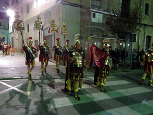 Setmana Santa 2016 a Girona. Process&oacute; del Sant Enterrament
