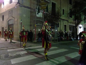 Setmana Santa 2016 a Girona. Process&oacute; del Sant Enterrament