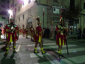 Setmana Santa 2016 a Girona. Process&oacute; del Sant Enterrament