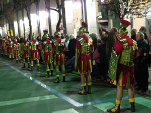 Setmana Santa 2016 a Girona. Process&oacute; del Sant Enterrament