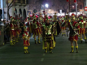 Setmana Santa 2016 a Girona. Process&oacute; del Sant Enterrament