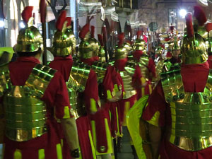 Setmana Santa 2016 a Girona. Process&oacute; del Sant Enterrament