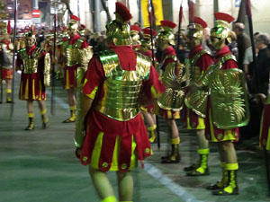 Setmana Santa 2016 a Girona. Process&oacute; del Sant Enterrament