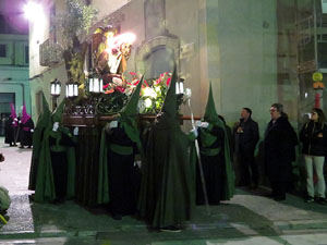 Setmana Santa 2016 a Girona. Process&oacute; del Sant Enterrament