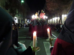 Setmana Santa 2016 a Girona. Process&oacute; del Sant Enterrament
