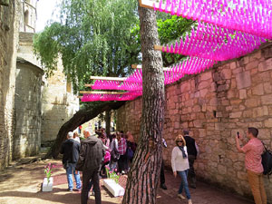 Temps de Flors 2016. Els absis de Sant Pere de Galligants i la llera del Galligants