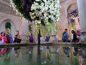 Temps de Flors 2016. Decoraci&oacute; floral als Banys &Agrave;rabs