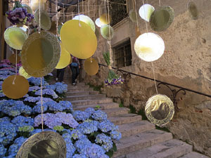 Temps de Flors 2016. El carrer de la For&ccedil;a: patis i carrers