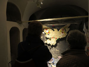 Temps de Flors 2016. Museu d'Hist&ograve;ria de Girona: espais de la Carbonera, la Cisterna, la Terrassa del Museu i l'Assecador