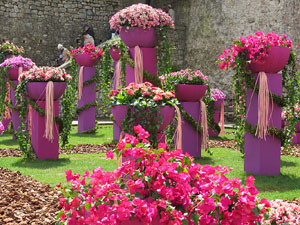 Temps de Flors 2016. Muntatges i instal&middot;lacions a la pla&ccedil;a dels Jurats