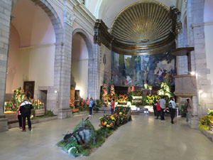Temps de Flors 2016. Muntatges i instal&middot;lacions a l'esgl&eacute;sia de Sant Mart&iacute; - Seminari