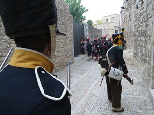 VIII Festa Reviu els Setges Napole&ograve;nics de Girona. Escena 4. Carrer de Pere de Rocabert&iacute;