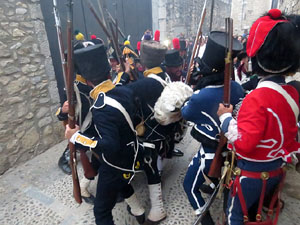 VIII Festa Reviu els Setges Napole&ograve;nics de Girona. Escena 4. Carrer de Pere de Rocabert&iacute;