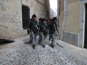 VIII Festa Reviu els Setges Napole&ograve;nics de Girona. Escena 4. Carrer de Pere de Rocabert&iacute;