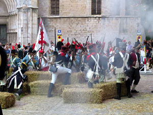 VIII Festa Reviu els Setges Napole&ograve;nics de Girona. Escena 5. La Pla&ccedil;a dels Ap&ograve;stols