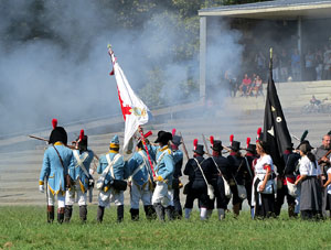 VIII Festa Reviu els Setges Napole&ograve;nics de Girona. Recreaci&oacute; d'una batalla al Parc de les Ribes del Ter