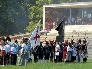VIII Festa Reviu els Setges Napole&ograve;nics de Girona. Recreaci&oacute; d'una batalla al Parc de les Ribes del Ter