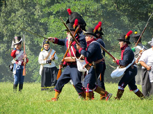 VIII Festa Reviu els Setges Napole&ograve;nics de Girona. Recreaci&oacute; d'una batalla al Parc de les Ribes del Ter