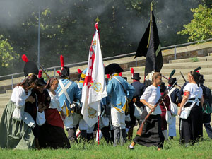 VIII Festa Reviu els Setges Napole&ograve;nics de Girona. Recreaci&oacute; d'una batalla al Parc de les Ribes del Ter