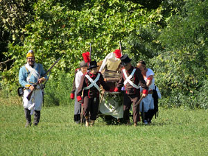 VIII Festa Reviu els Setges Napole&ograve;nics de Girona. Recreaci&oacute; d'una batalla al Parc de les Ribes del Ter