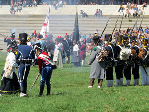 VIII Festa Reviu els Setges Napole&ograve;nics de Girona. Recreaci&oacute; d'una batalla al Parc de les Ribes del Ter