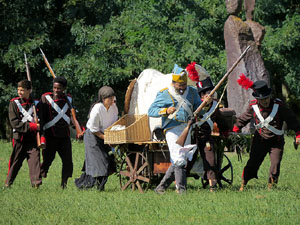 VIII Festa Reviu els Setges Napole&ograve;nics de Girona. Recreaci&oacute; d'una batalla al Parc de les Ribes del Ter