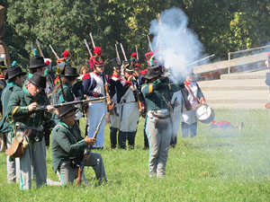 VIII Festa Reviu els Setges Napole&ograve;nics de Girona. Recreaci&oacute; d'una batalla al Parc de les Ribes del Ter