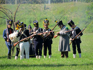 VIII Festa Reviu els Setges Napole&ograve;nics de Girona. Recreaci&oacute; d'una batalla al Parc de les Ribes del Ter