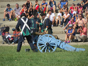 VIII Festa Reviu els Setges Napole&ograve;nics de Girona. Recreaci&oacute; d'una batalla al Parc de les Ribes del Ter