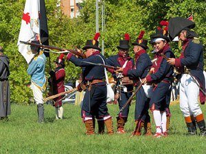 VIII Festa Reviu els Setges Napole&ograve;nics de Girona. Recreaci&oacute; d'una batalla al Parc de les Ribes del Ter