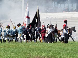 VIII Festa Reviu els Setges Napole&ograve;nics de Girona. Recreaci&oacute; d'una batalla al Parc de les Ribes del Ter