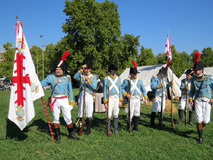 VIII Festa Reviu els Setges Napole&ograve;nics de Girona. Campament al Parc de les Ribes del Ter