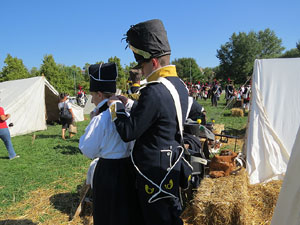 VIII Festa Reviu els Setges Napole&ograve;nics de Girona. Campament al Parc de les Ribes del Ter