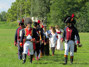 VIII Festa Reviu els Setges Napole&ograve;nics de Girona. Campament al Parc de les Ribes del Ter