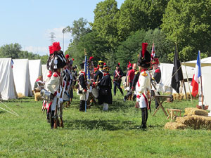VIII Festa Reviu els Setges Napole&ograve;nics de Girona. Campament al Parc de les Ribes del Ter