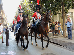VIII Festa Reviu els Setges Napole&ograve;nics de Girona. Desfilada pels carrers del Barri Vell
