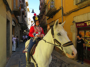 VIII Festa Reviu els Setges Napole&ograve;nics de Girona. Desfilada pels carrers del Barri Vell