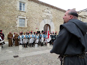 VIII Festa Reviu els Setges Napole&ograve;nics de Girona. Inici de la recreaci&oacute; a la pla&ccedil;a de Sant Dom&egrave;nec
