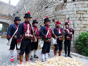 VIII Festa Reviu els Setges Napole&ograve;nics de Girona. Escena 2. Portal de Sant Crist&ograve;fol