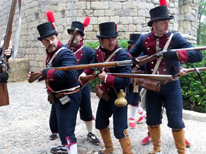 VIII Festa Reviu els Setges Napole&ograve;nics de Girona. Escena 2. Portal de Sant Crist&ograve;fol