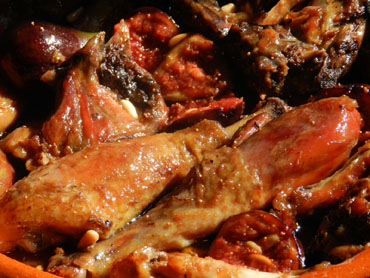 El pollastre amb figues fet