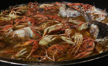 Bullint el fumet de crustacis