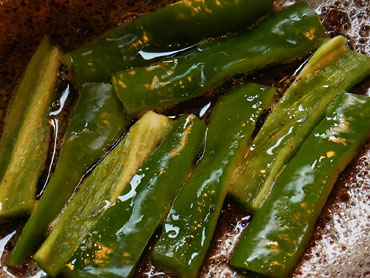 Sofregint el pebrot verd