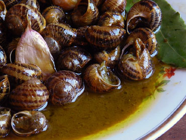 Els cargols, rostits