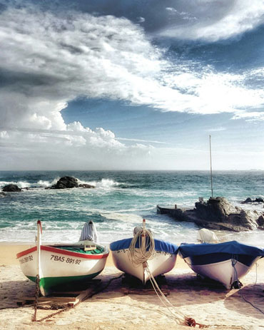 Barques davant Can Gelp&iacute;. 2018