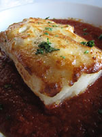 Bacall&agrave; amb musselina d'all