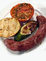 L'Argad&agrave;. Botifarra a la brasa